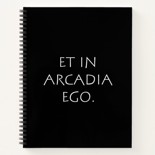Et in Arcadia ego Notebook