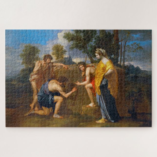 Et in Arcadia ego, Poussin Jigsaw Puzzle (Horizontal)