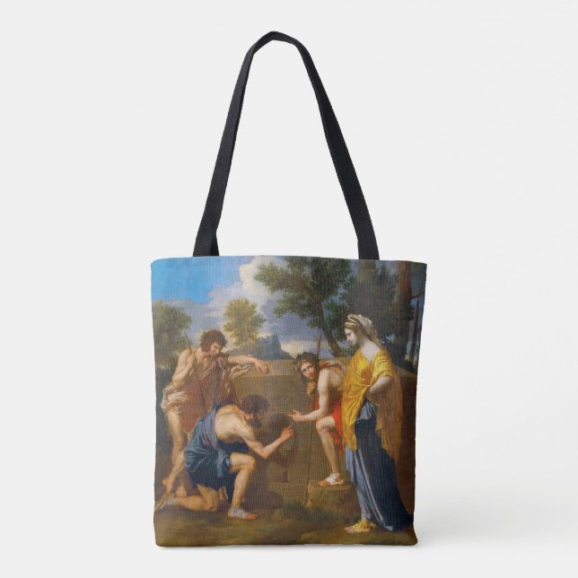 Et in Arcadia ego, Poussin Tote Bag (Back)