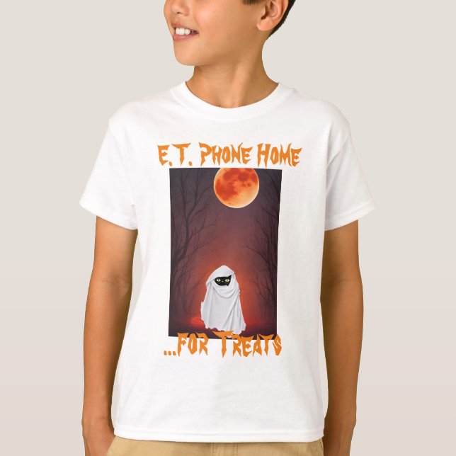 ET Phone Home Kids Shirt - Funny Halloween Tee (Front)