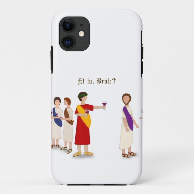 "Et Tu Brute?" Julius Caesar at a Party Case-Mate iPhone Case (Back)