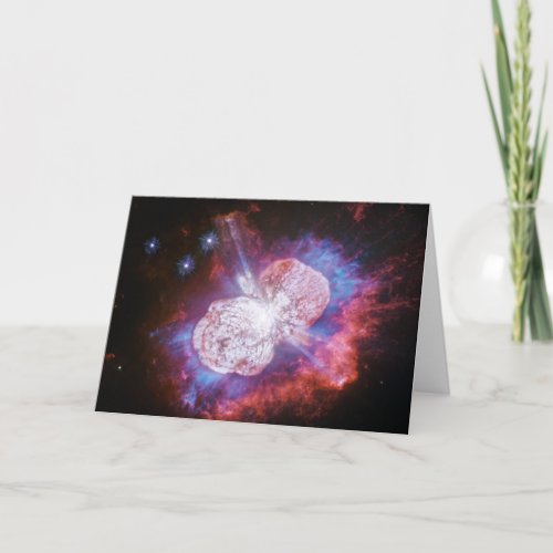 Eta Carinae Binary Star System Fireworks Card