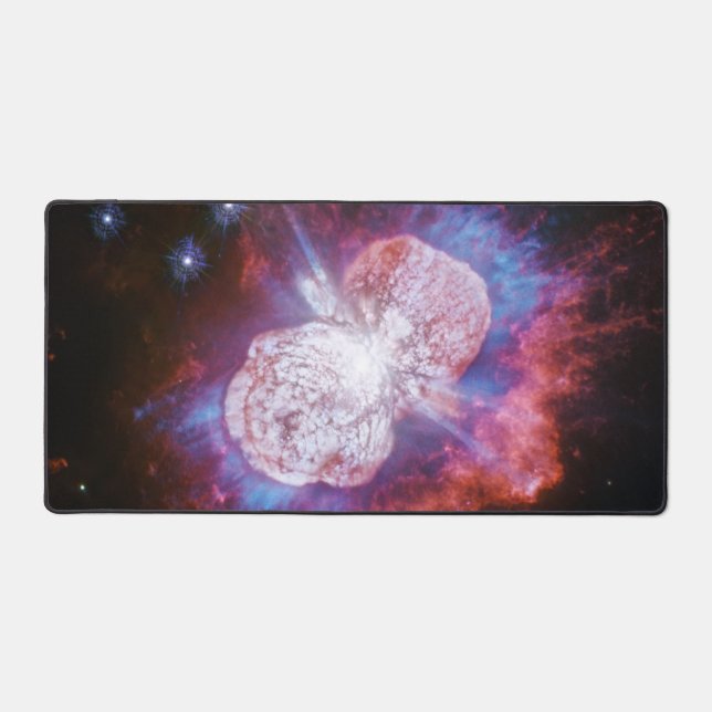 Eta Carinae Binary Star System Fireworks Desk Mat (Front)