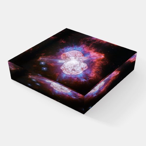 Eta Carinae Binary Star System Fireworks Paperweight