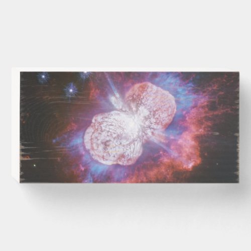 Eta Carinae Binary Star System Fireworks Wooden Box Sign