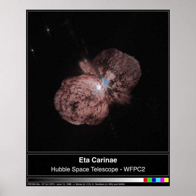 Eta Carinae Hubble Telescope Photo Poster (Front)