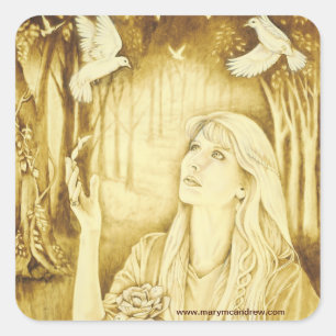 Etain Celtic Goddess stickers