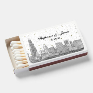 Etch Chicago Starry Skyline DIY BG #3 Matchboxes