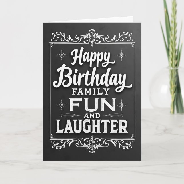 Etched Birthday Card (Front)