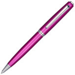 Etched Gift Box with Purple-Coated Ballpoint Pen<br><div class="desc">Clara Ball Pen – Purple, glossy clear body with shiny chrome parts and chrome ring. With clean lines and bright colors, the Clara Ball Pen is comfortable to hold and beautiful to look at. The purple-coated body has a glossy lacquer coating that protects the beauty of the base color and...</div>