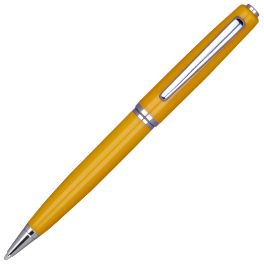 Etched Gift Box with Yellow-Coated Ballpoint Pen (Ballpoint Pen)