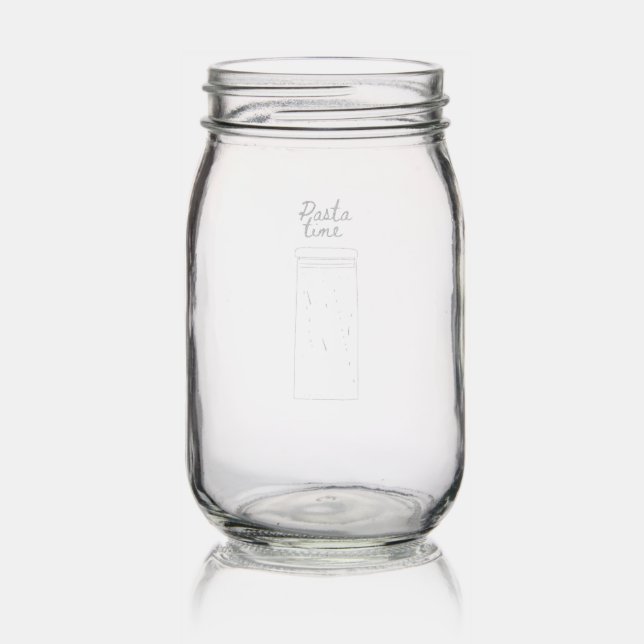 Etched Glassware pasta time  (Glassware)