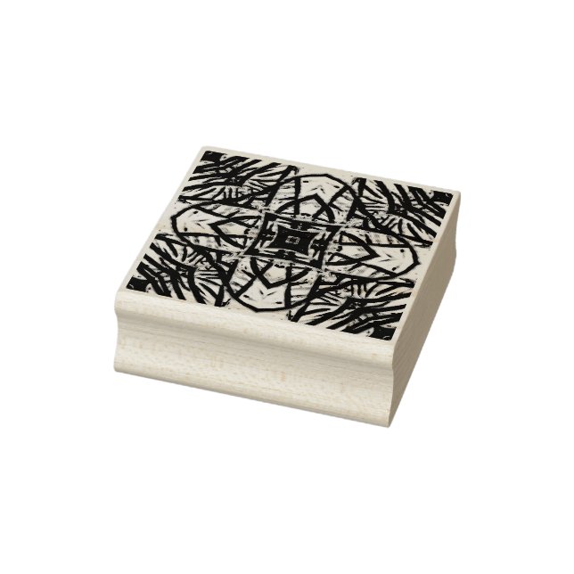 Etched Pattern Wood Block Stamp (Stamp)
