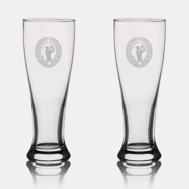 Etched Pilsner Glass  (Glassware)