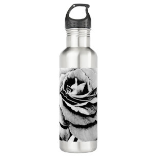 Etched Rose 24oz Water Bottle