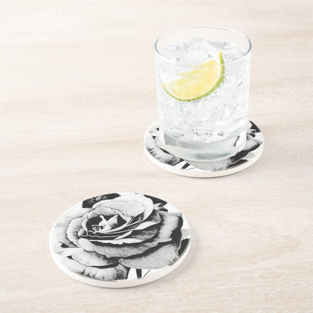 Etched Rose Coasters (Side)