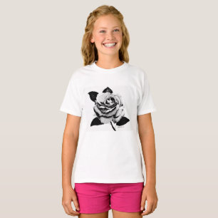 Etched Rose Girls T-Shirt