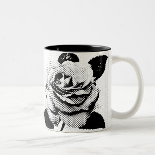 Etched Rose Two-Tone Mug