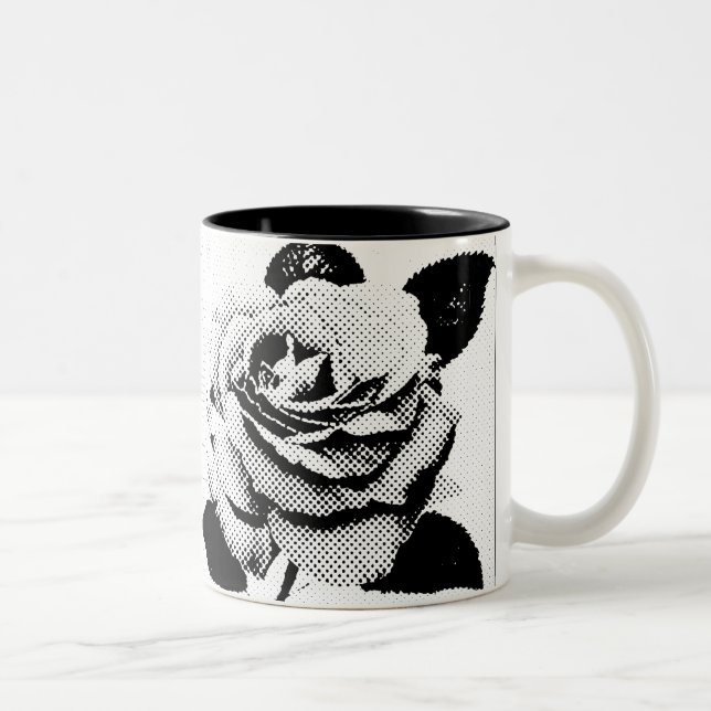 Etched Rose Two-Tone Mug (Right)