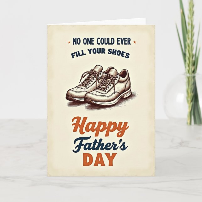Etched Shoes Fathers Day Card (Front)