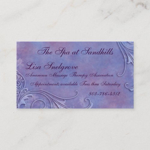 Etched Watercolor Business Cards
