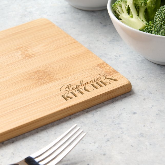 Etched Wooden Cutting Board (Kitchen)