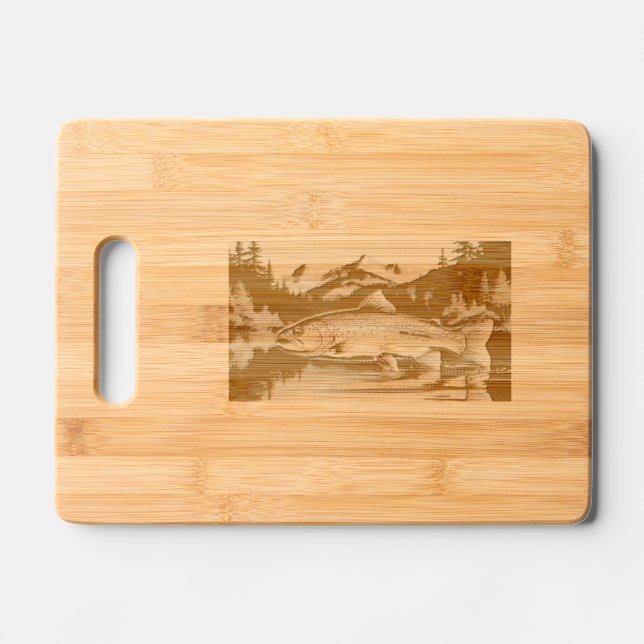 Etched Wooden Cutting Board (Front)
