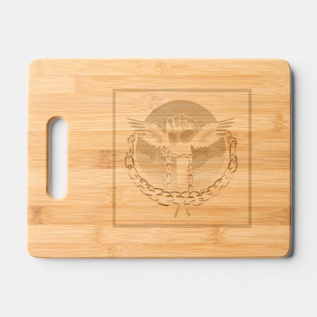 Etched Wooden Cutting Board (Front)