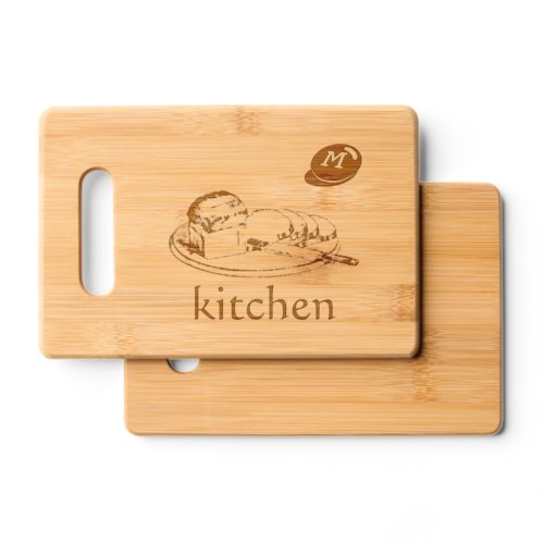 Etched Wooden Cutting Board