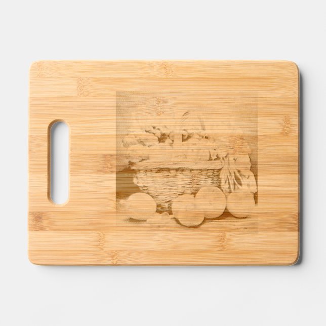 Etched Wooden Cutting Board (Front)