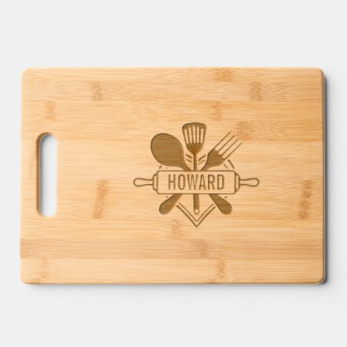 Etched Wooden Cutting Board Fun Wedding Keepsake