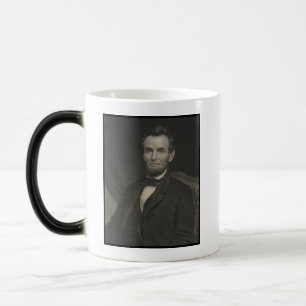 Etching Portrait of Abraham Lincoln Magic Mug