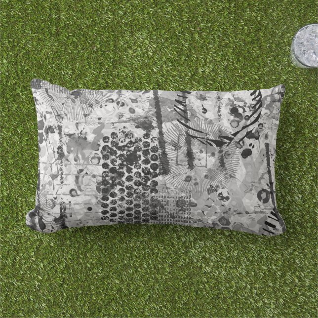 Etchings Graffiti Lumbar Pillow (Grass)