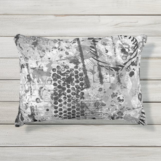 Etchings Graffiti Outdoor Pillow (Front)