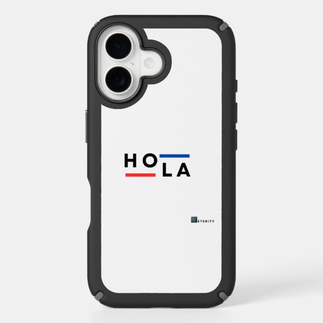 Eterity HOLA Minimalist iPhone Case (Front)