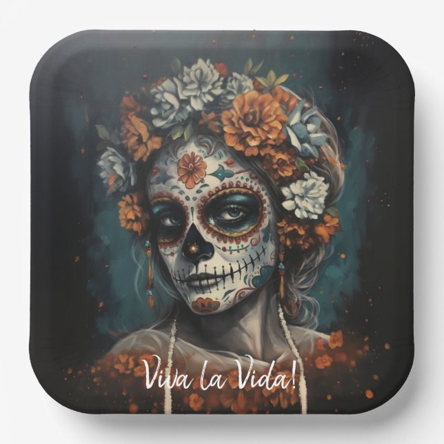 Eternal Beauty, custom Paper Plates (Front)