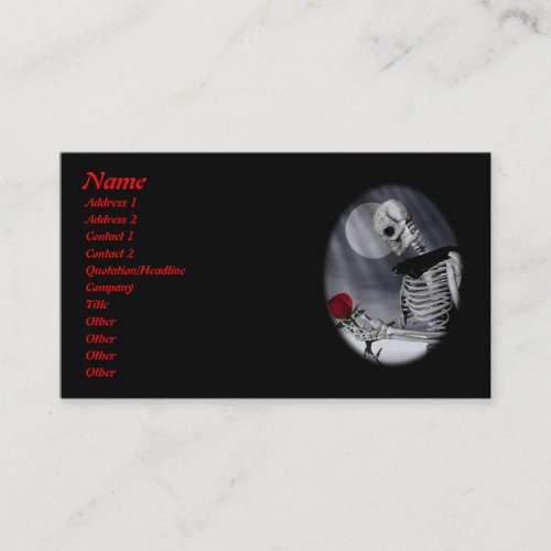 Eternal Beauty Profile Card Business Card Template