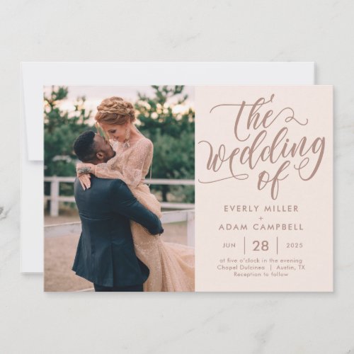 Eternal Bliss Editable Color Wedding Invitation