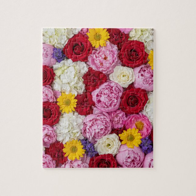 Eternal Bloom: A Premium Floral Tapestry Jigsaw Puzzle (Vertical)