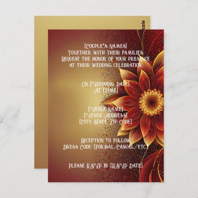 Eternal Bloom: A Timeless Celebration of Love Postcard (Front/Back)