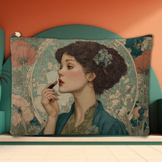 Eternal Bloom Art Nouveau Accessory Pouch