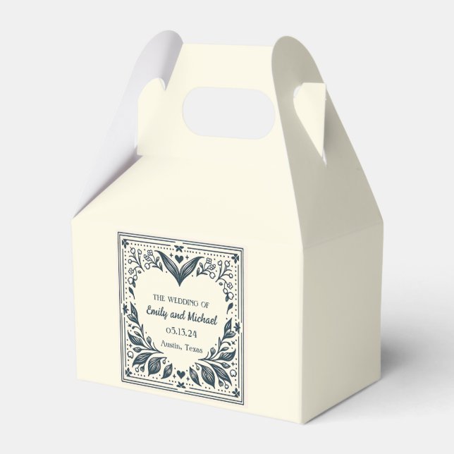 Eternal Blooms Guest Favor Boxes (Front Side)