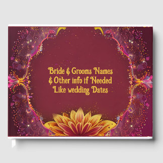 "Eternal Blossoms: A Celebration of Love" Wedding Guest Book