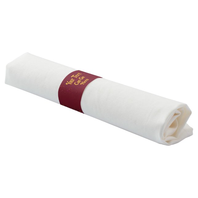 "Eternal Blossoms: A Celebration of Love" Wedding  Napkin Bands (Angled)