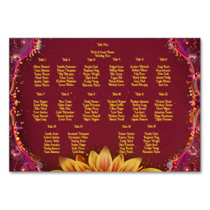 Eternal Blossoms: A Celebration of Love" Wedding  Table Number