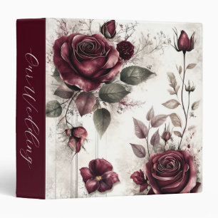 Eternal Blossoms: Elegant Wedding Album 3 Ring Binder