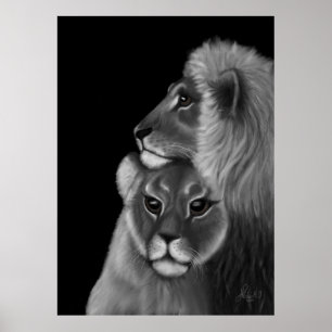Eternal Bond: Lion Love in the Shadows Poster