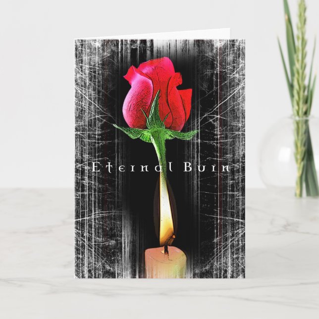 Eternal Burn Greetings Card (Front)