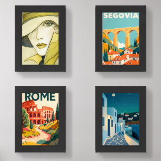 Eternal City Vibes  Wall Art Print for Mod Wall Art Sets