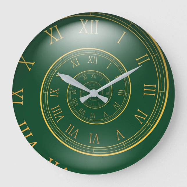 Eternal Clocks, Spiral Roman Large Clock (Front)